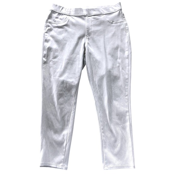 Time and Tru Pants - Time And Tru White Jeggings XL-16-18 Pull On Casual Stretch‎